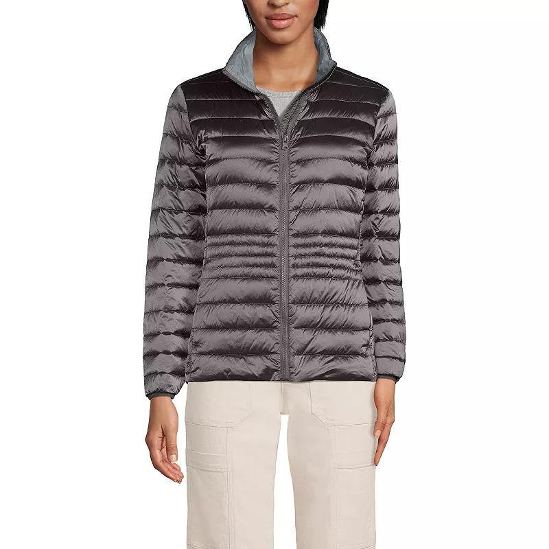 Petite Lands' End Wanderweight Down Puffer Jacket, Women's, Size: Small Petite, Estate Green Shine Product Image