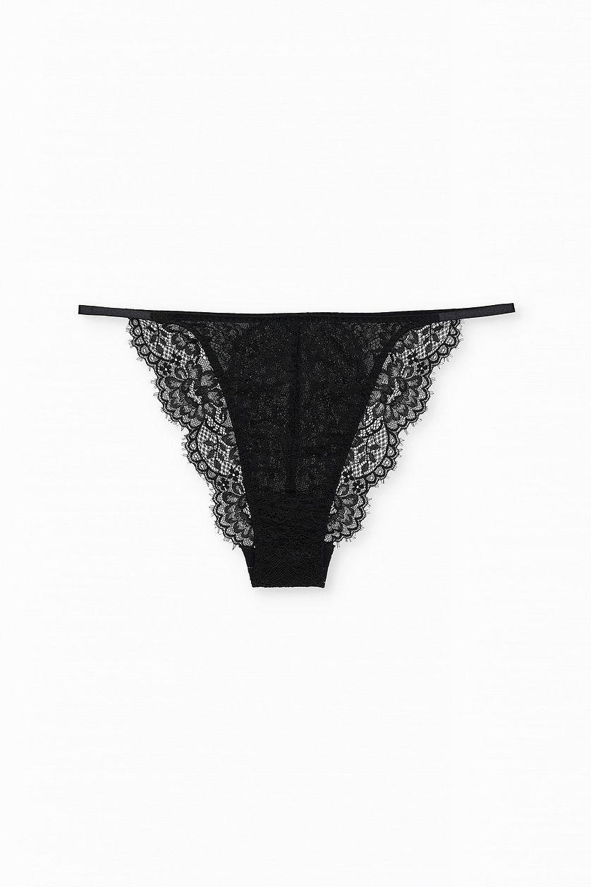 Mid Rise Lace Thong Product Image