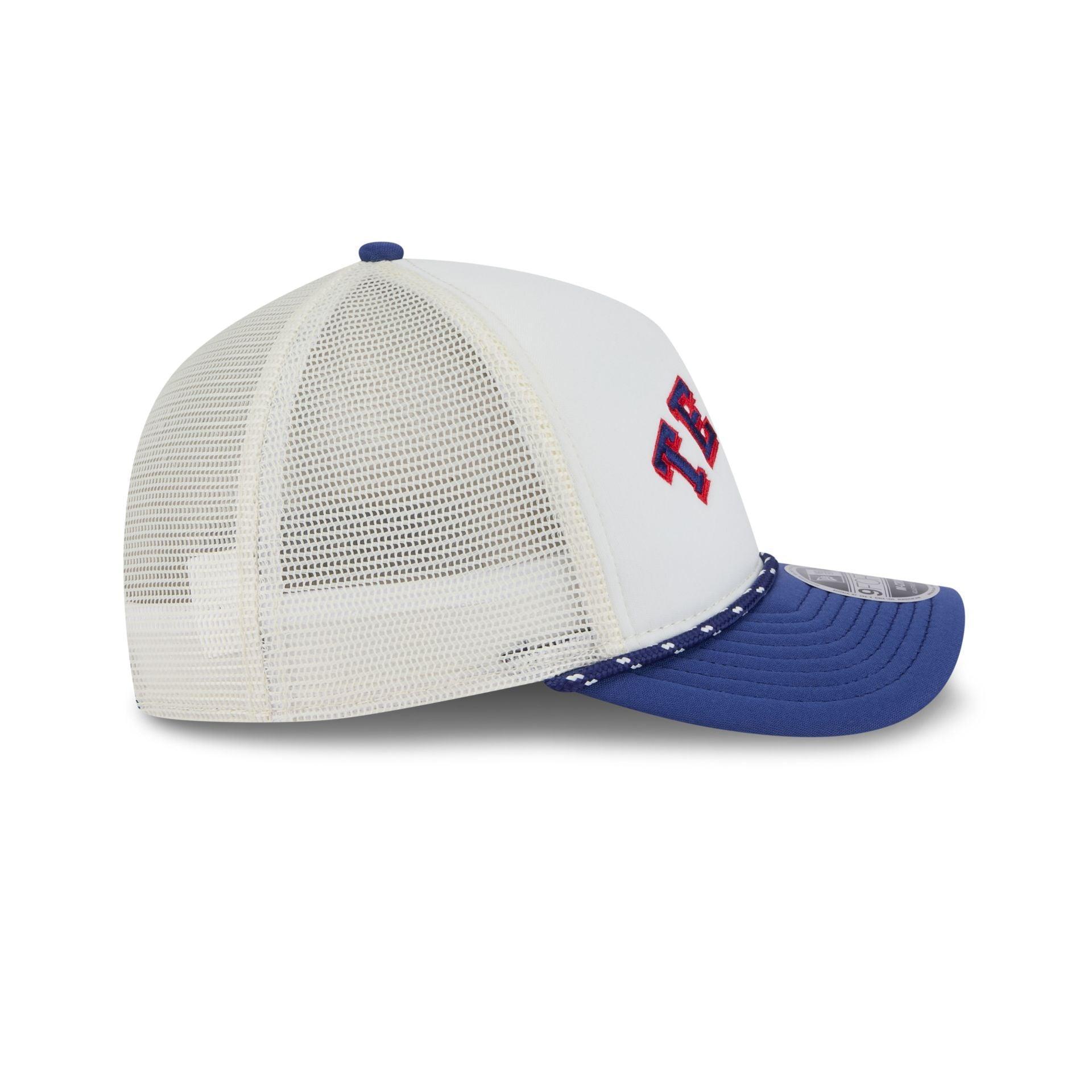 Texas Rangers Chrome Arch 9FORTY M-Crown A-Frame Trucker Hat Male Product Image