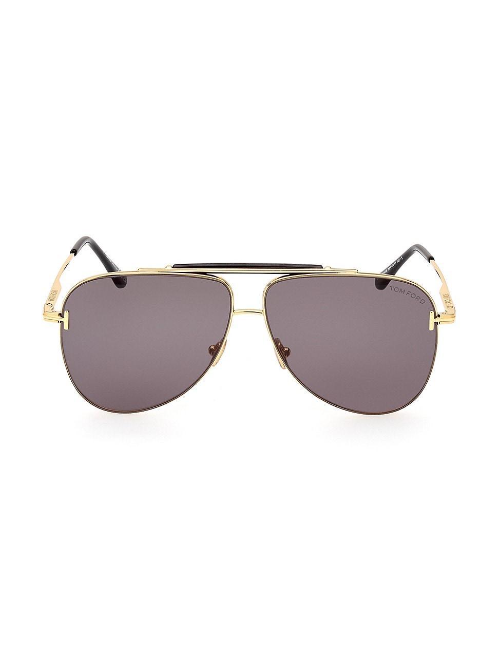 Mens Brady 60MM Pilot Sunglasses Product Image