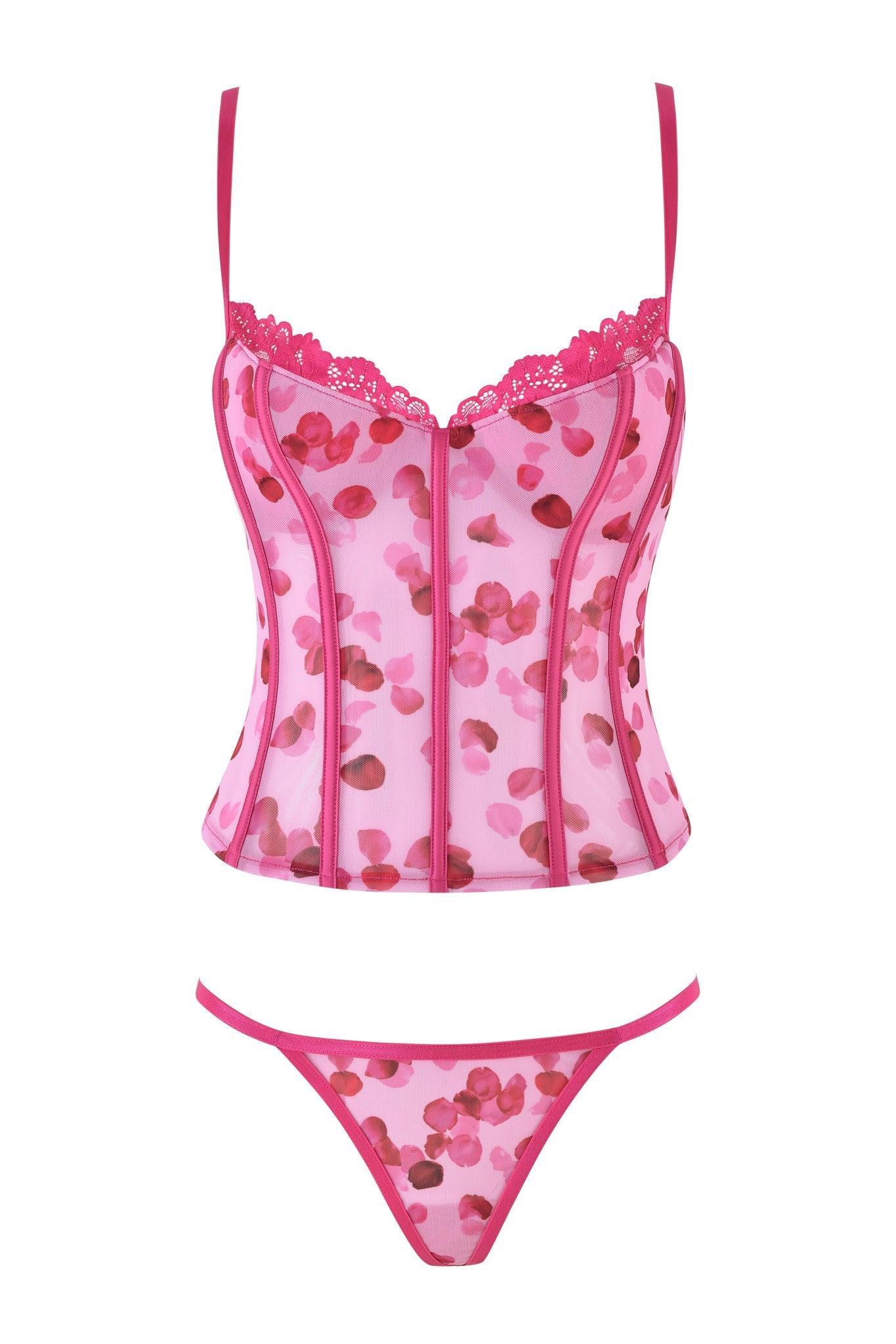 ROSALIA BUSTIER SET - PINK : PRETTY PETAL Product Image