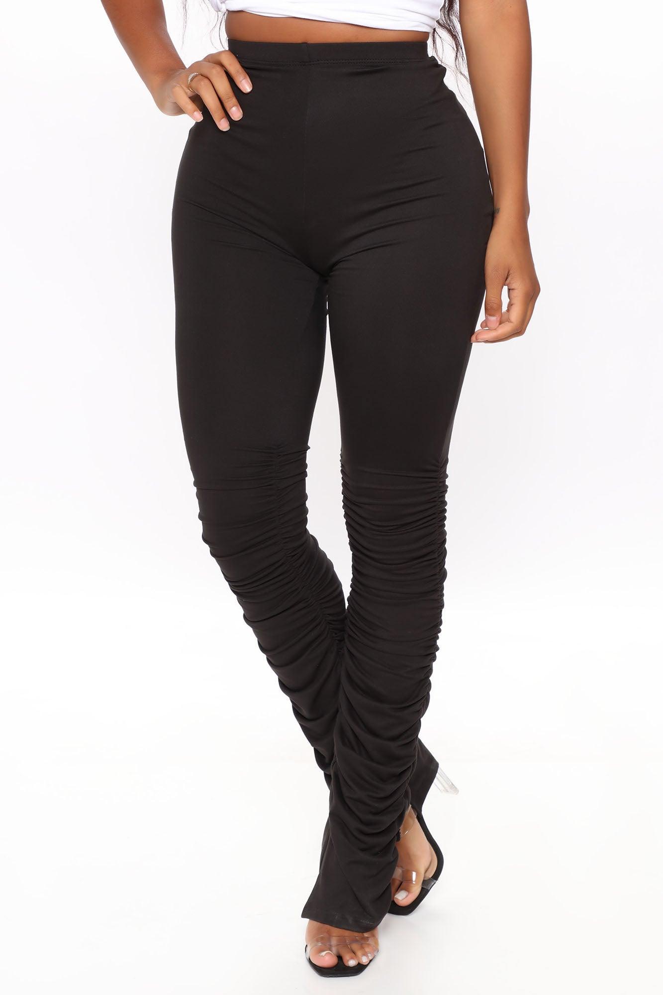 Stacked Honey High Rise Pant - Black Product Image