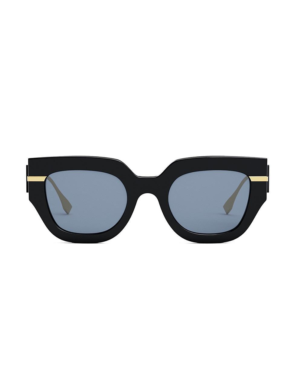 Mens Tonal Logo Acetate Square Sunglasses Product Image