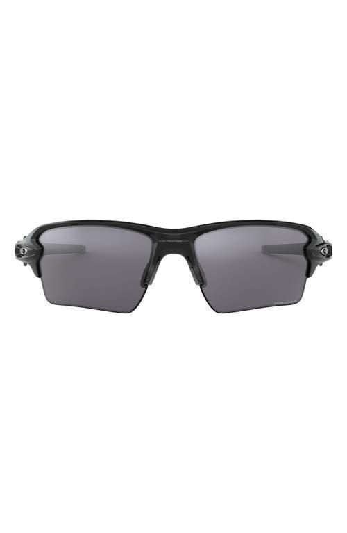 Oakley Mens OO9188 Flak 2.0 XL 59mm Polarized Rectangle Sunglasses - Matte Black/Prizm Deep Water Product Image