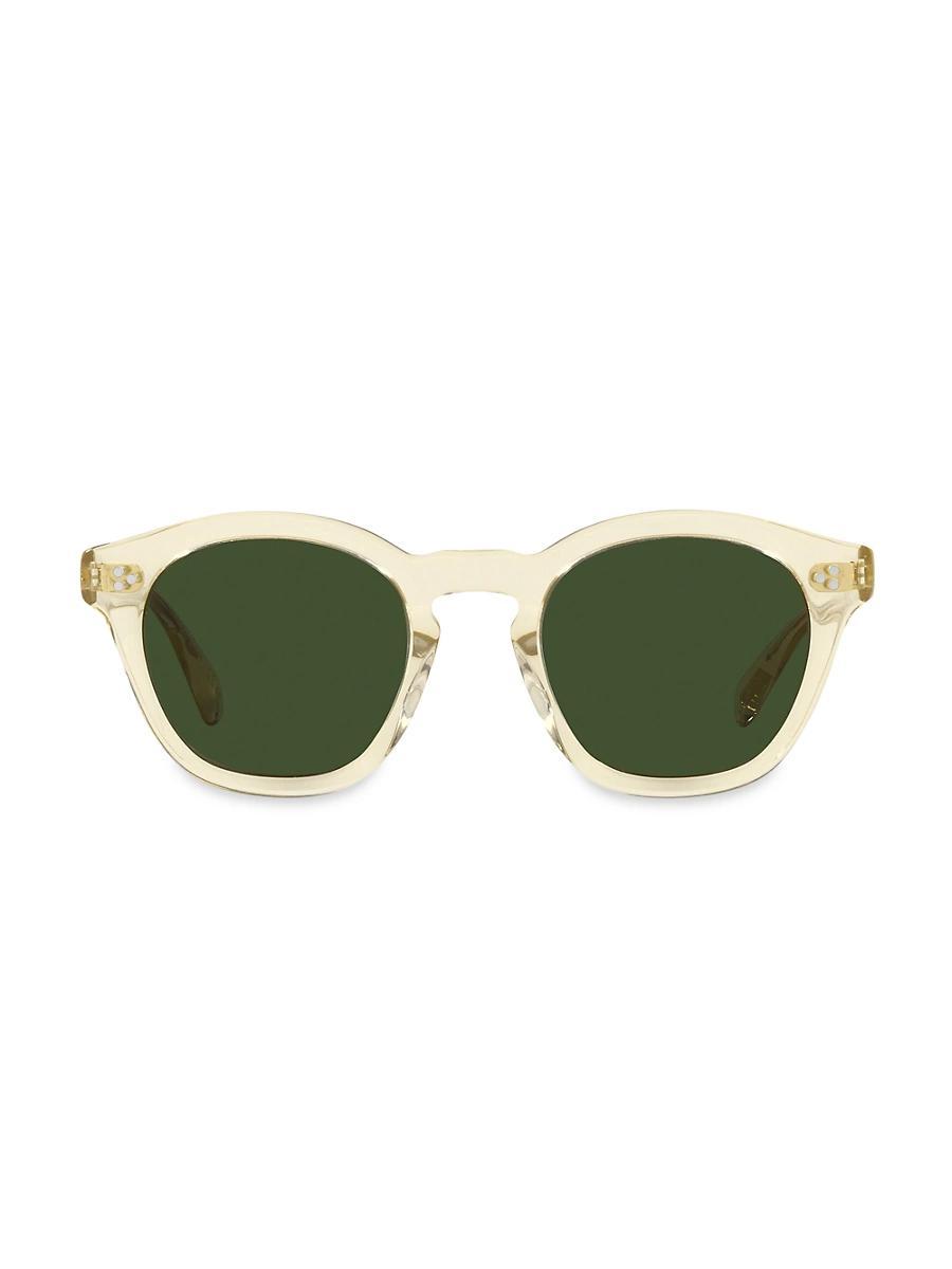 Mens Rorke 47MM Round Mirrored Sunglasses Product Image