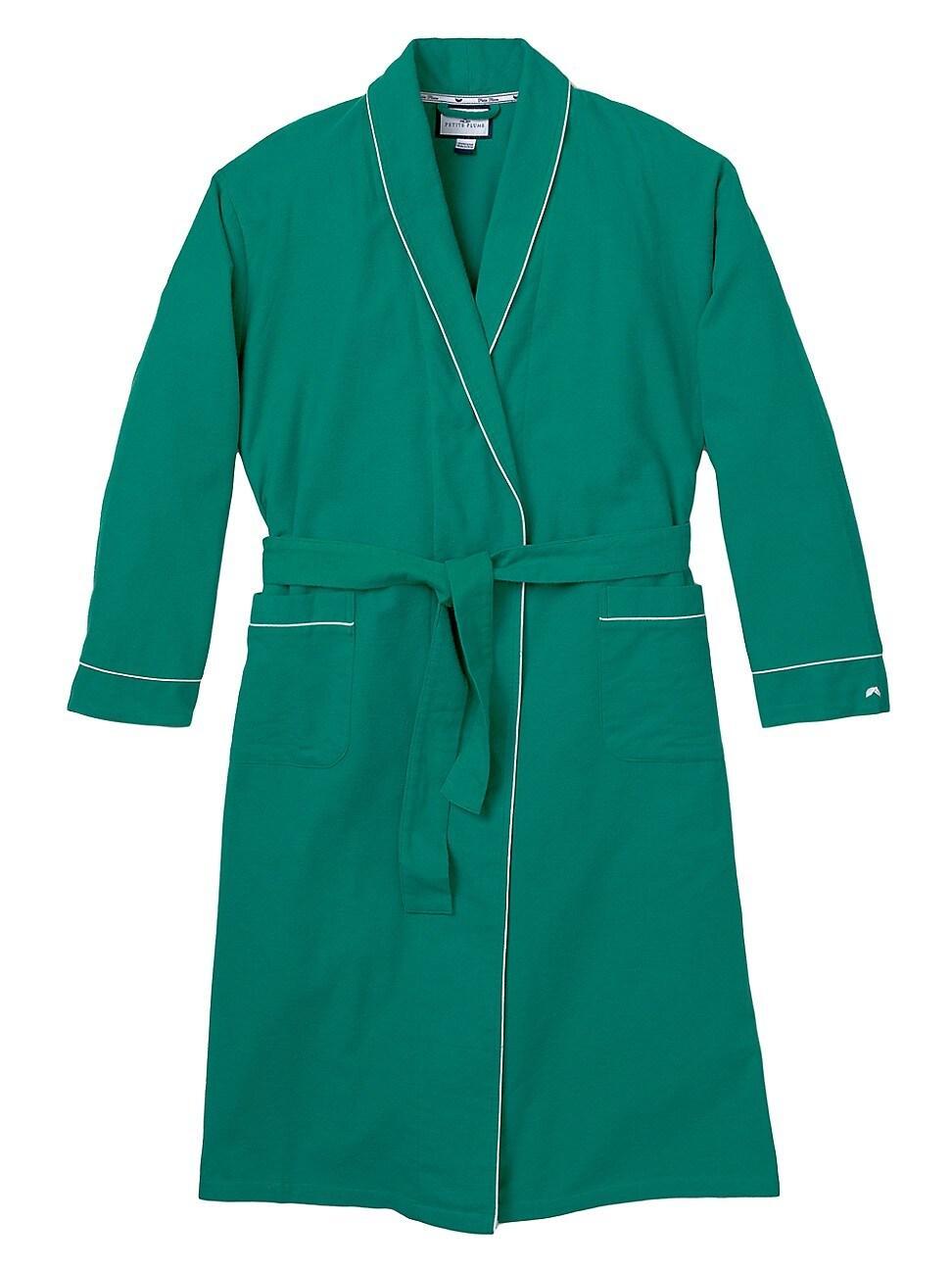Mens Piped Flannel Robe Product Image