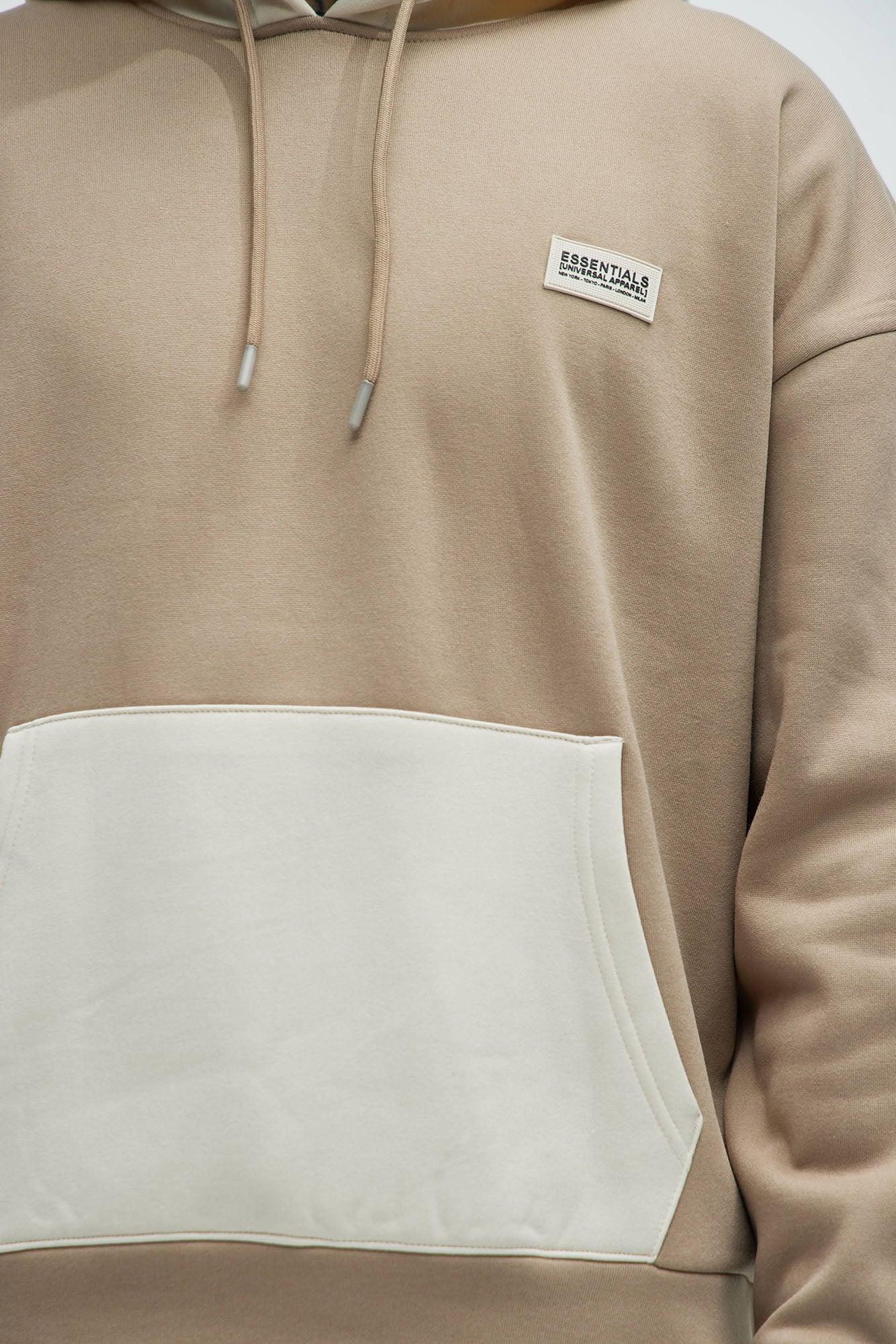 In The Trenches Hoodie - Taupe/combo Product Image