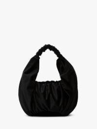 RUFFLE SHOPPER - VELVET SHOULDER BAG in black | JW Anderson US  Product Image
