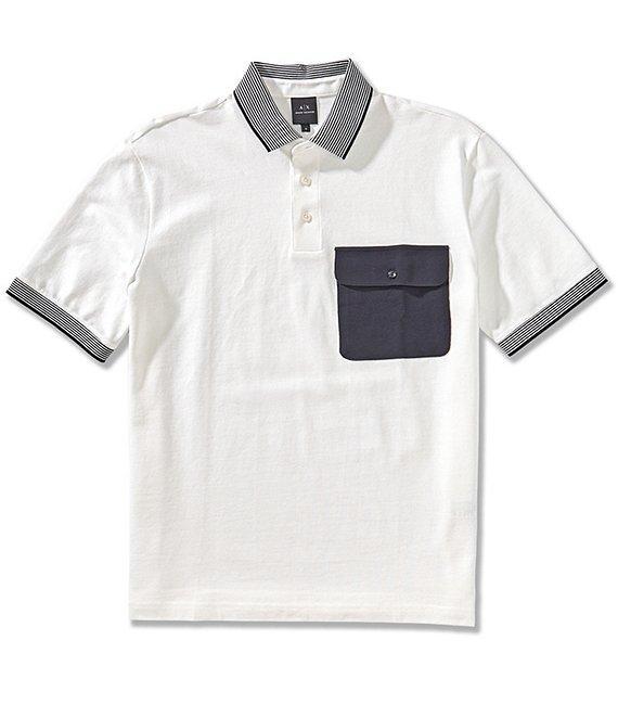 Armani Exchange Short Sleeve Polo Shirt Product Image