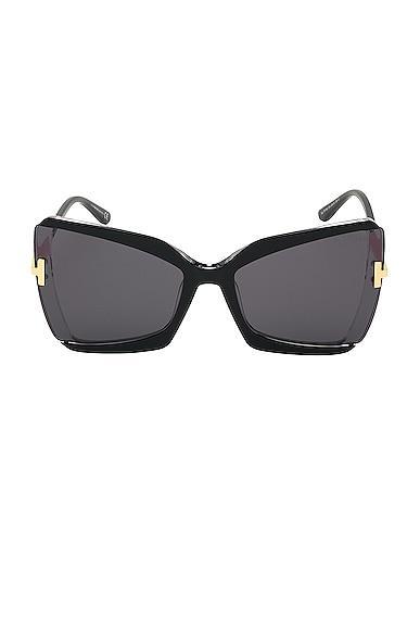 Gia Semi-Rimless Butterfly Sunglasses Product Image