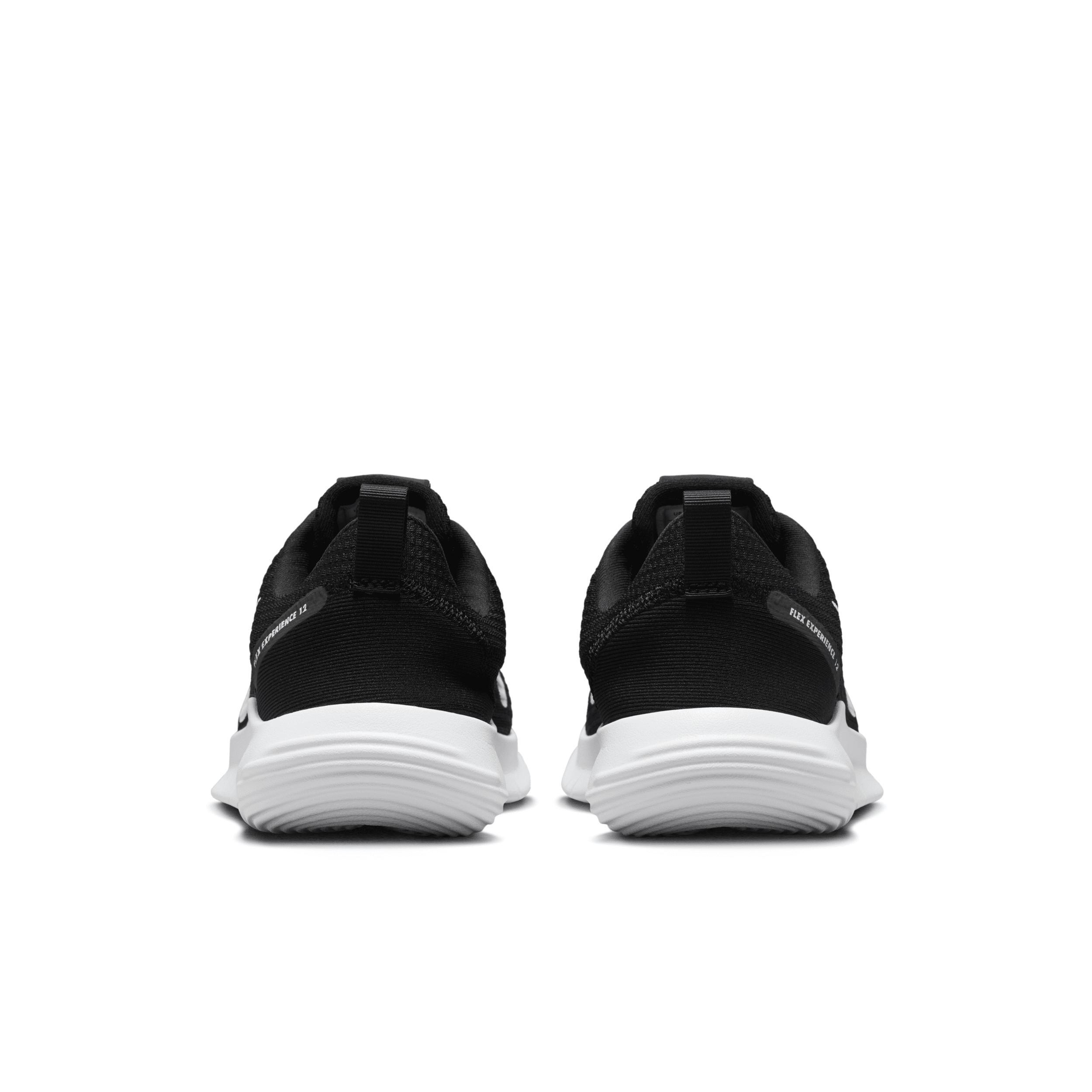 Nike Flex Experience Run 12 Women's Road Running Shoes, Size: 8.5, Black White Product Image