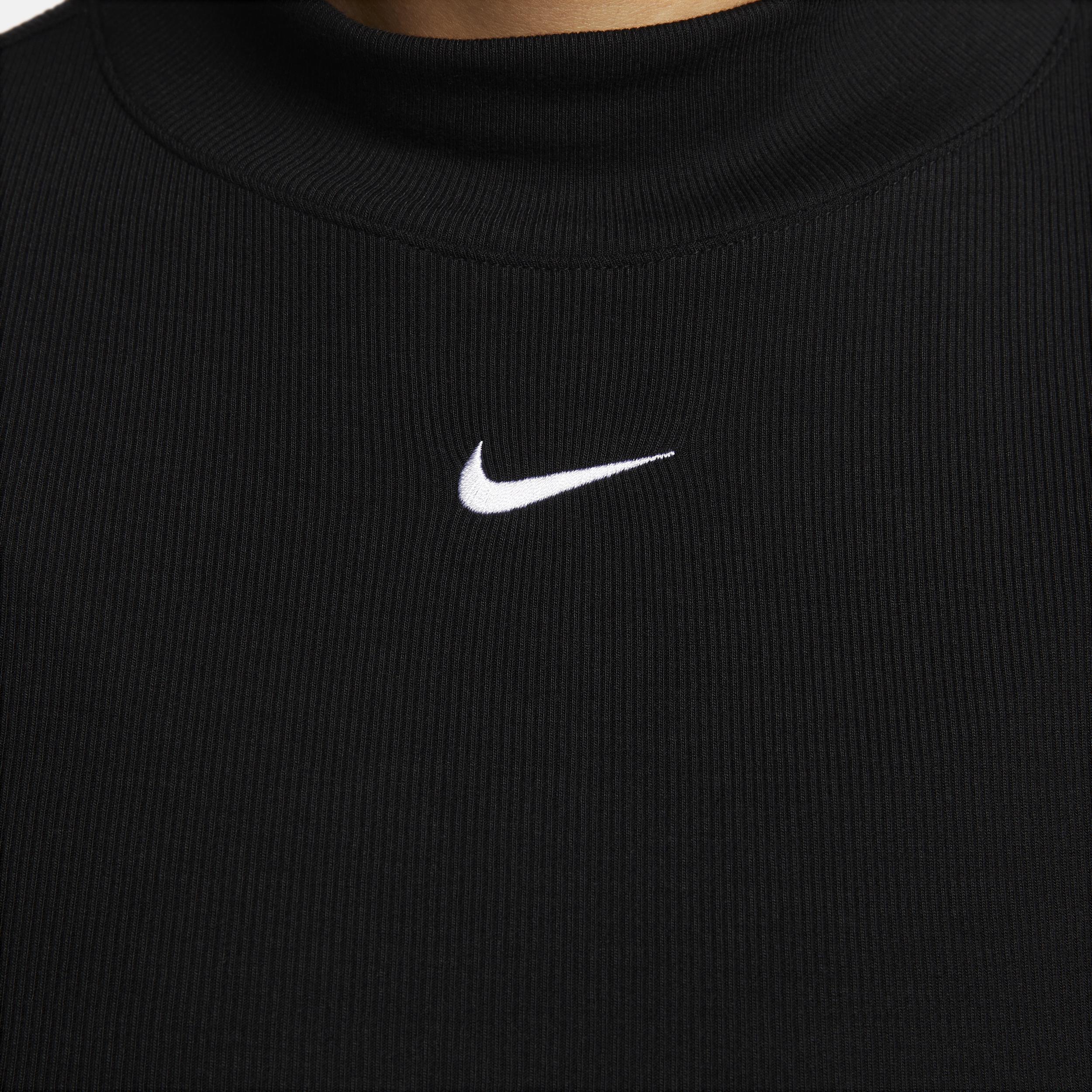 Women's Nike Sportswear Essential Ribbed Mock-Neck Long-Sleeve Top Product Image