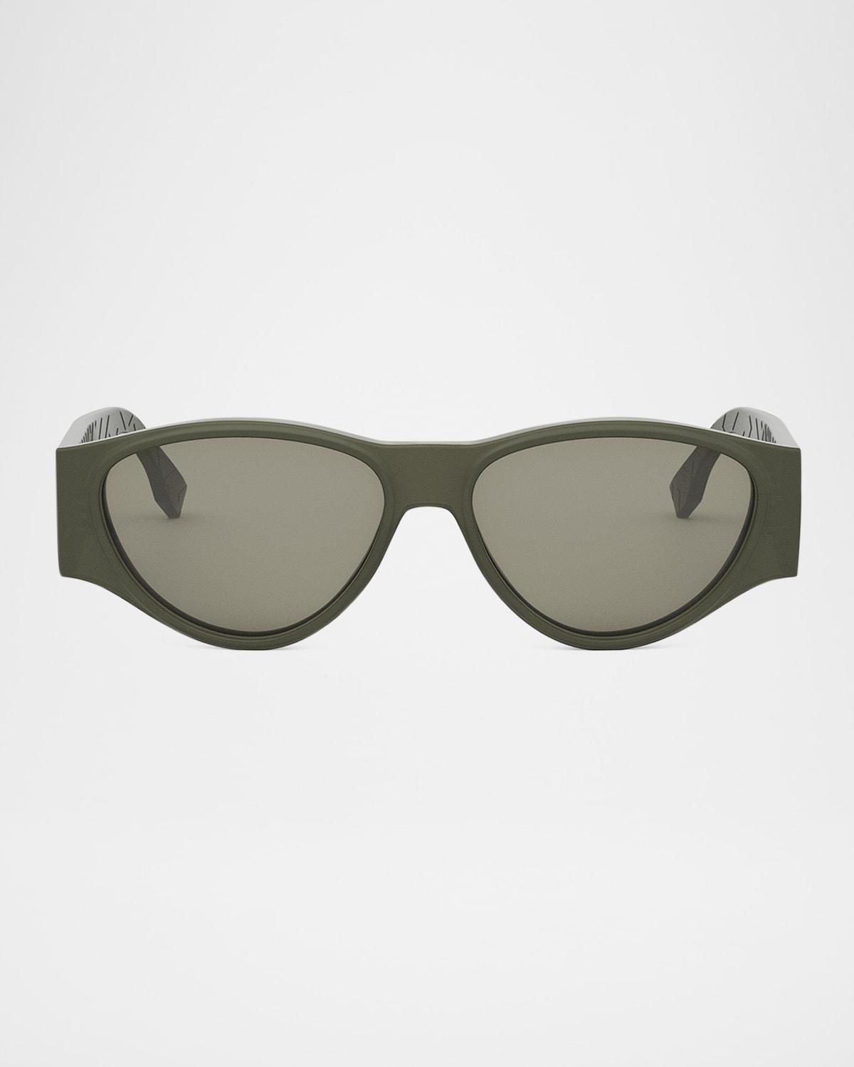 Mens FF Squared Acetate Oval Sunglasses Product Image
