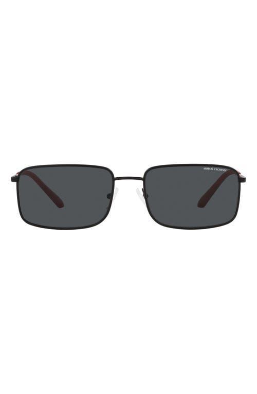 Mens Polarized Metal Aviator Sunglasses, 62MM Product Image