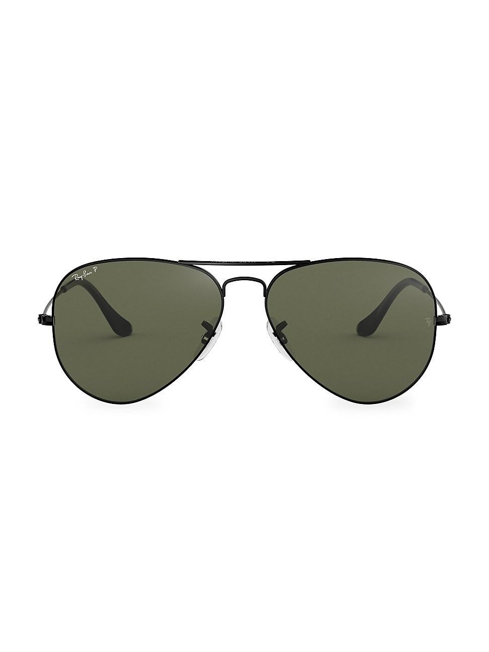 Ray-Ban Unisex 58mm Gradient Aviator Sunglasses in Black at Nordstrom Product Image
