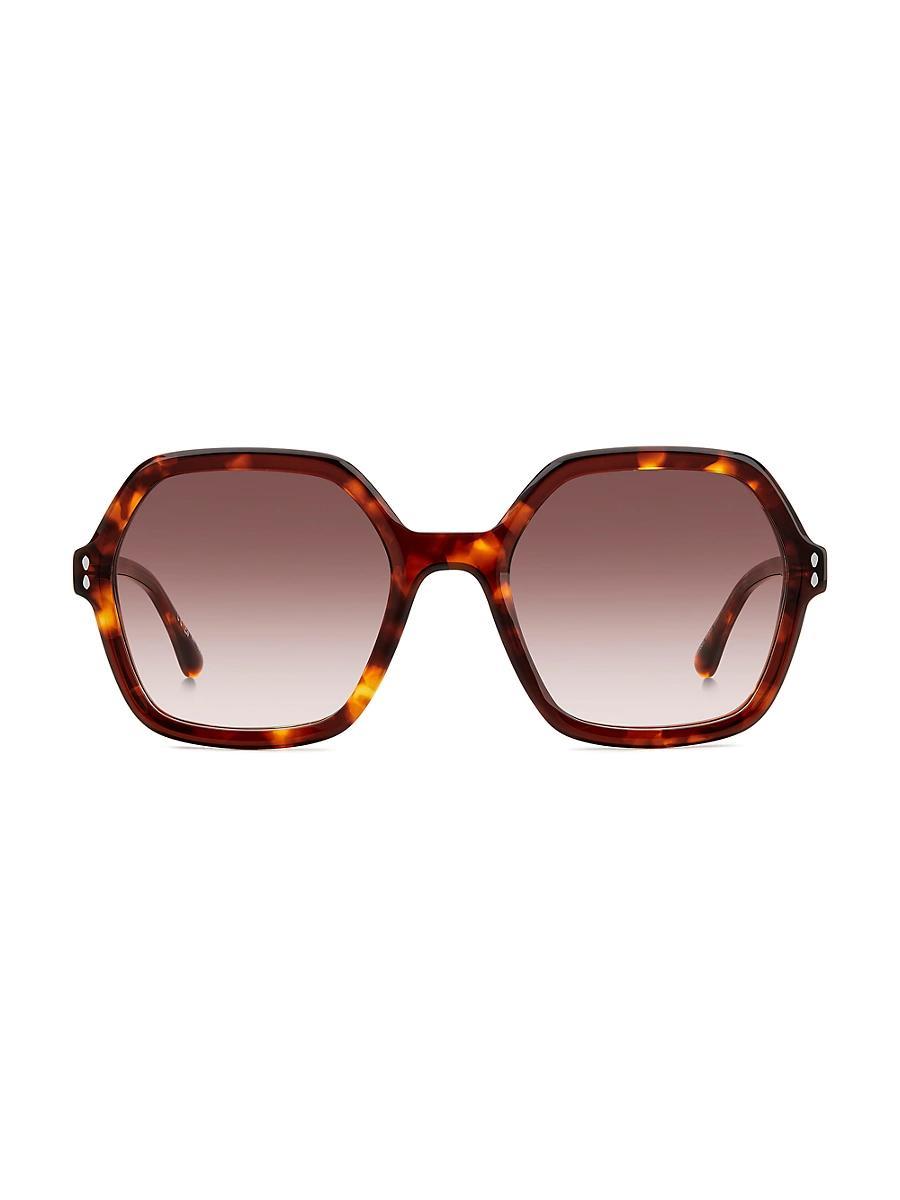 Womens 55MM Geometric Sunglasses Product Image
