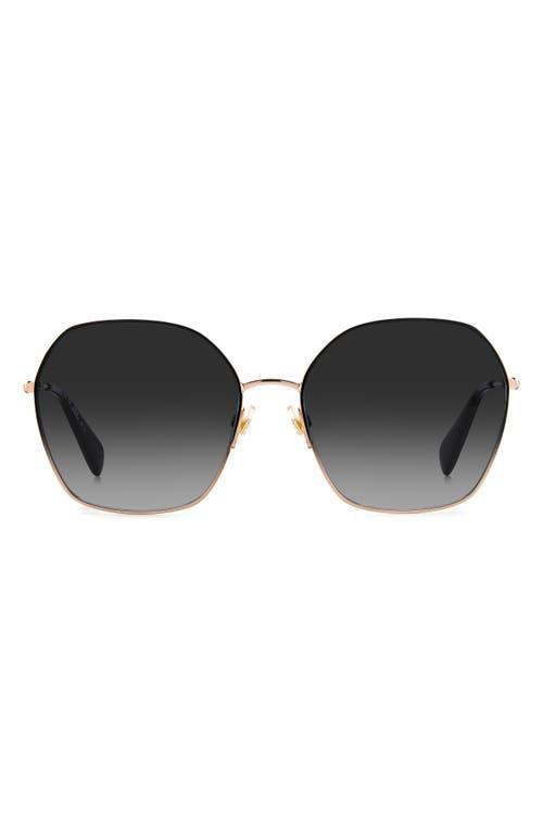 kate spade new york Womens Kenna Rose Gold Frame Round Sunglasses Product Image