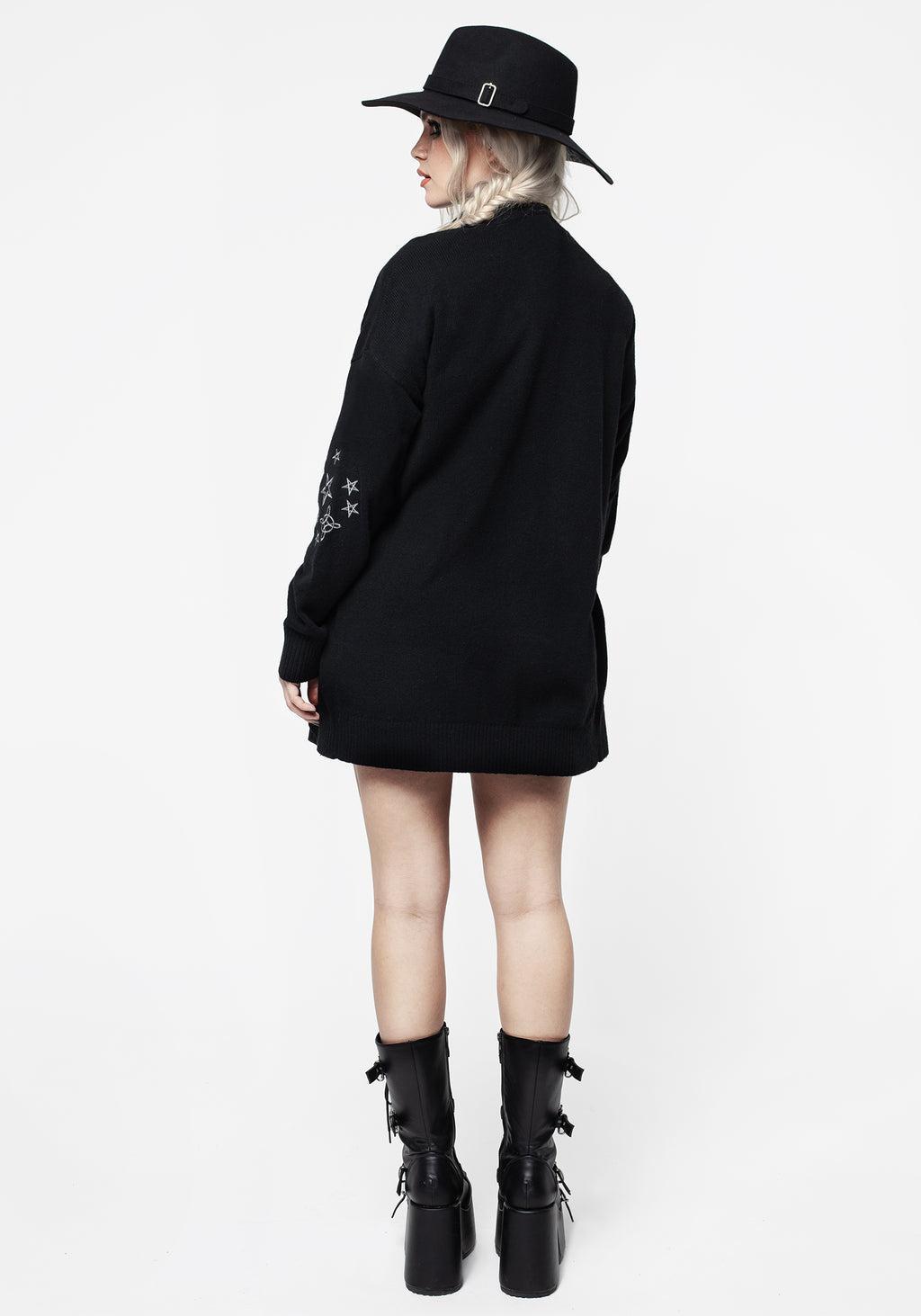 Hex Embroidered Cardigan Product Image