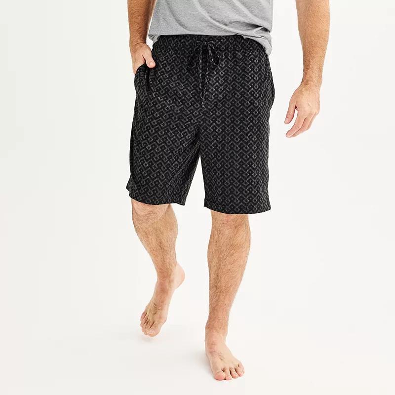 Men's Sonoma Goods For Life® Supersoft Pajama Shorts, Size: Medium, Light Gray Space Dye Product Image