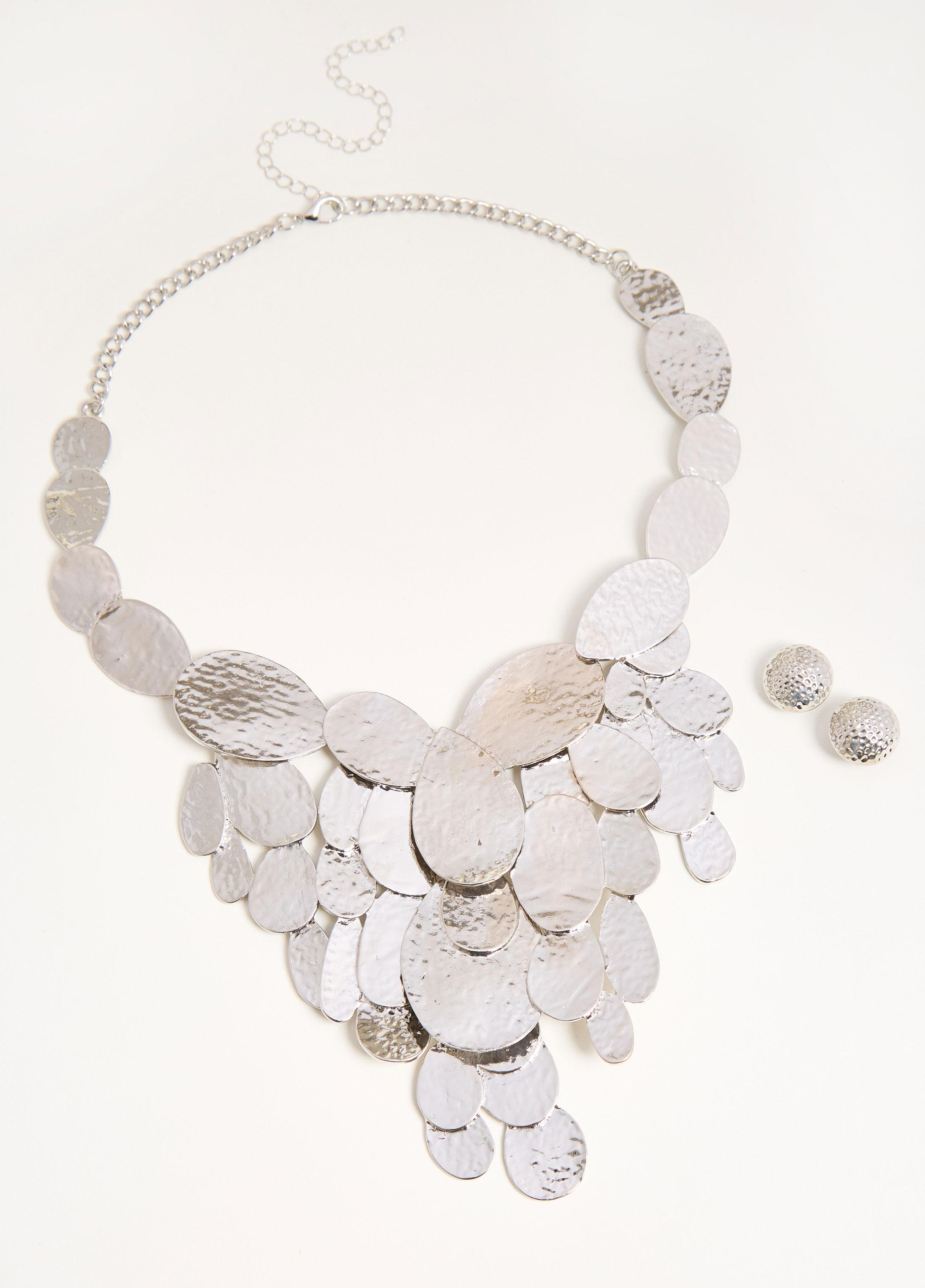 Textured Tone Necklace Set Product Image