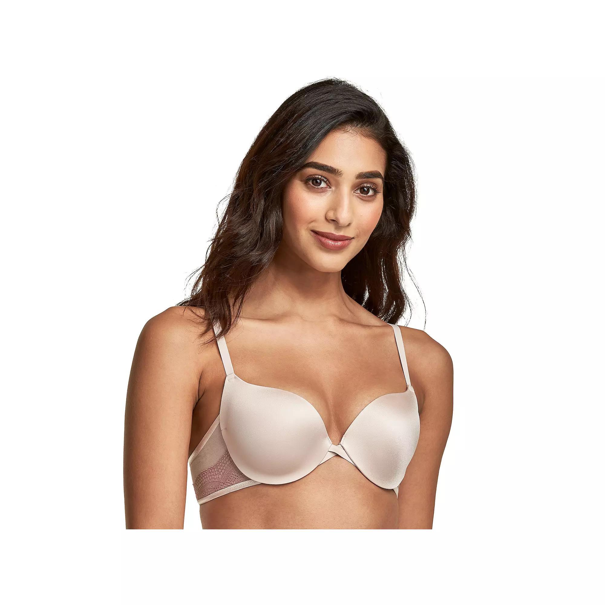 Maidenform Women's Love the Lift Push-Up & In Satin Demi Bra DM9900 - Sandshell 32C Product Image
