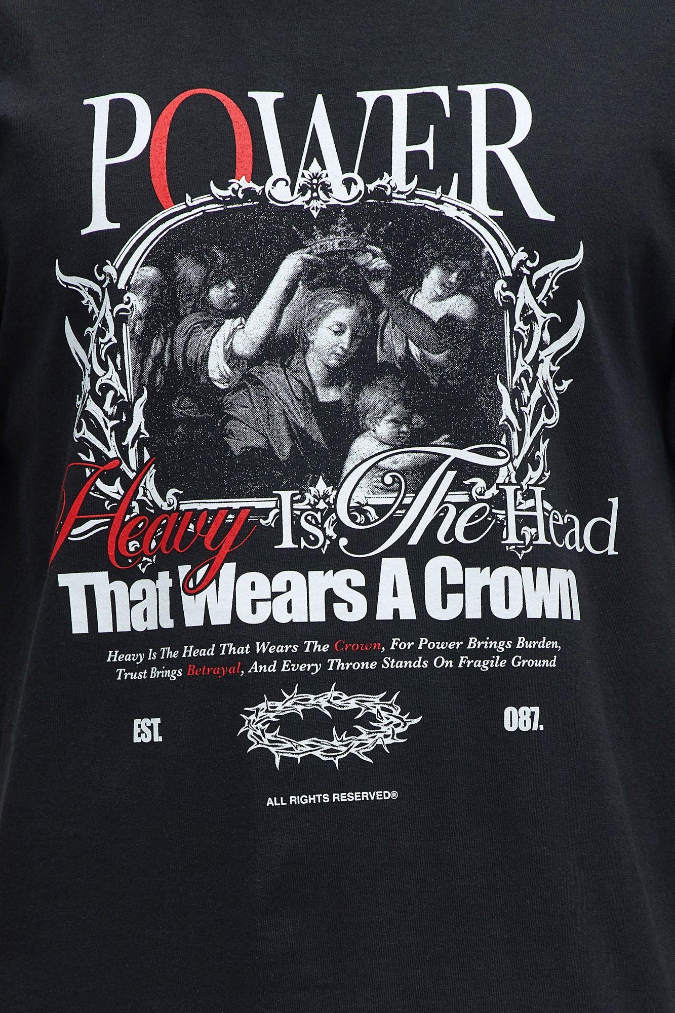 Power Of The Crown Short Sleeve Tee - Black Product Image
