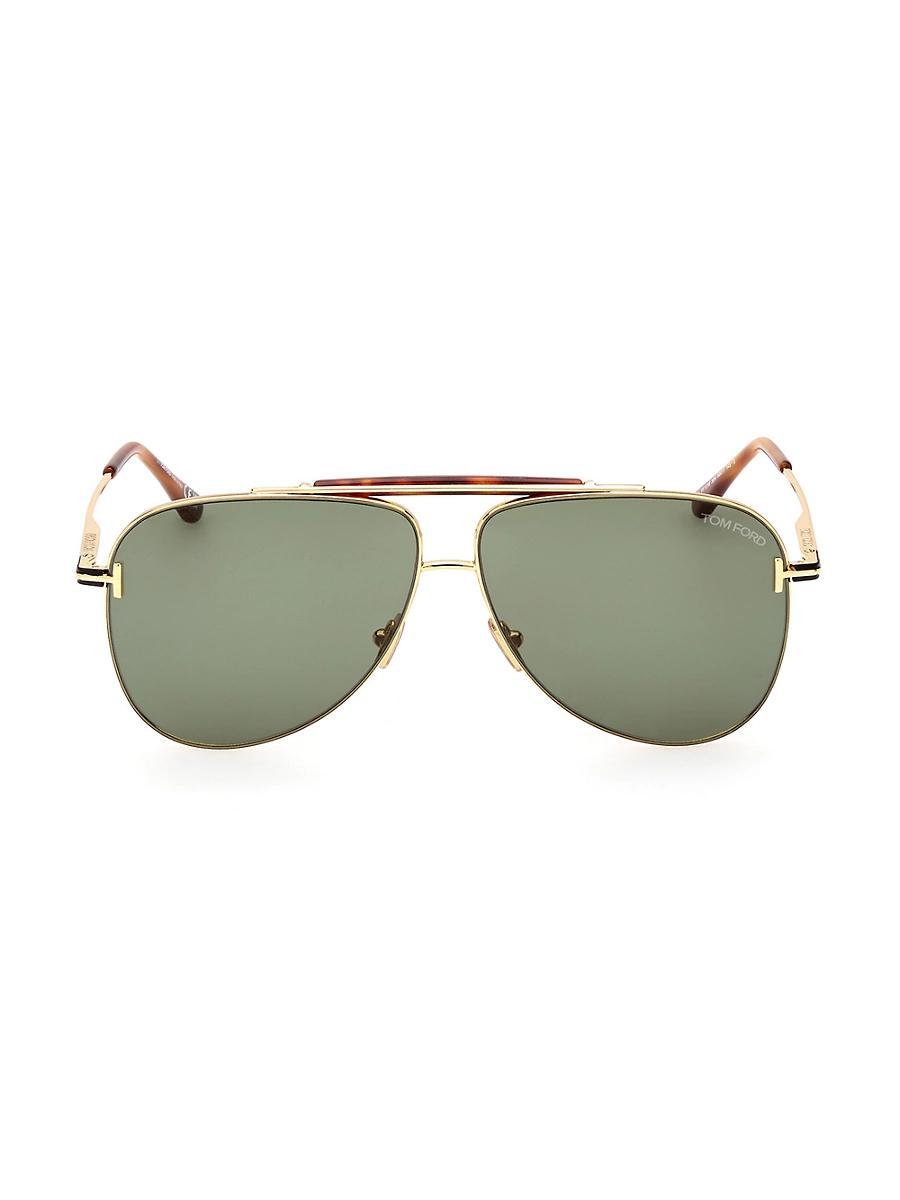 Mens Brady 60MM Pilot Sunglasses Product Image
