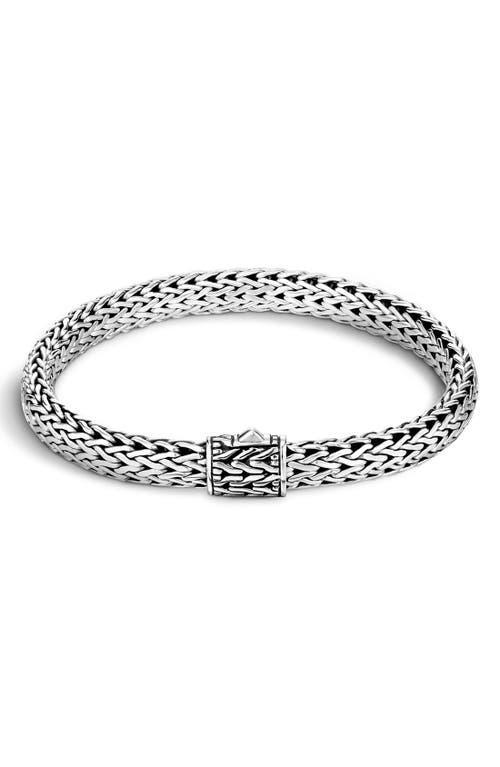 Womens Classic Chain Sterling Silver Bracelet Product Image