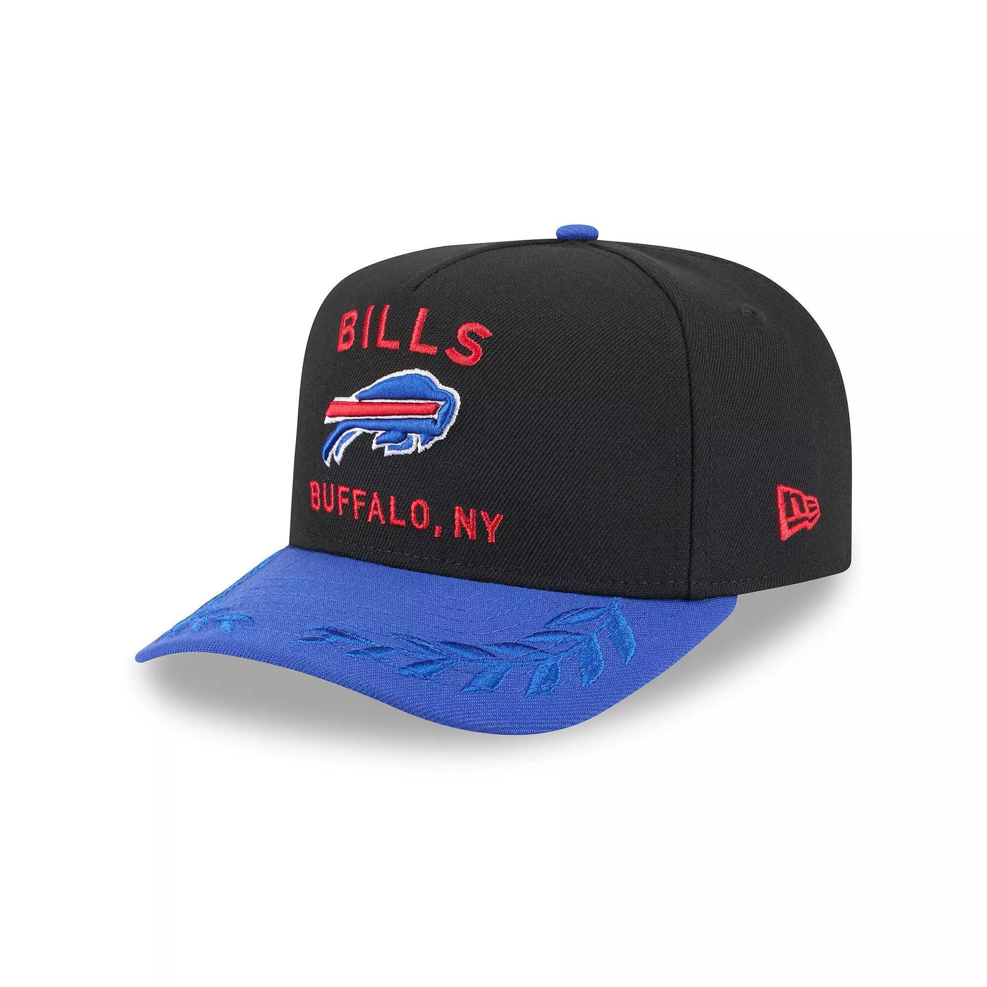 Men's New Era  Black/Royal Buffalo Bills 2025 NFL Draft A-Frame 9FIFTY Snapback Hat Product Image