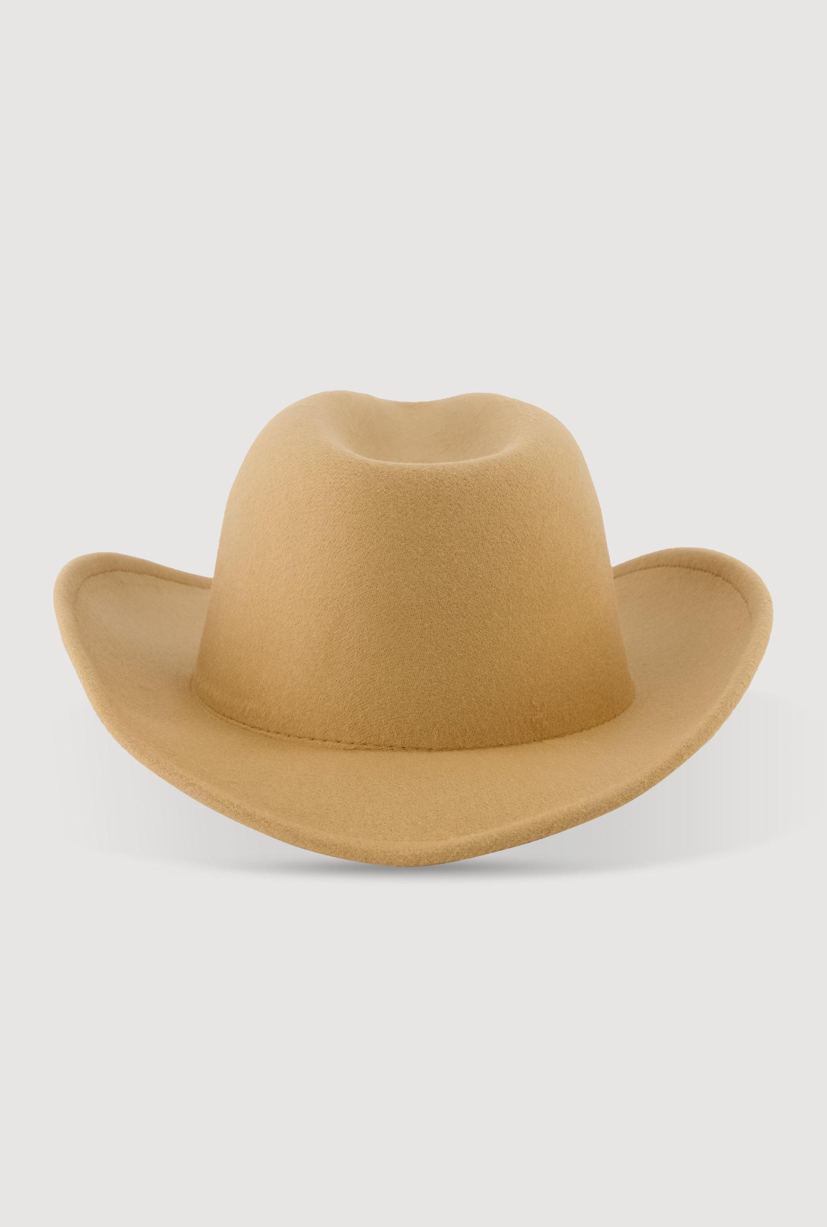 Brushed Felt Cowboy Hat Female Product Image