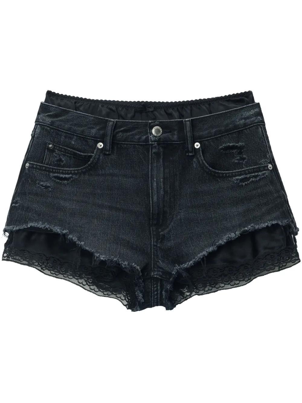 Pre-styled denim shorts  Product Image
