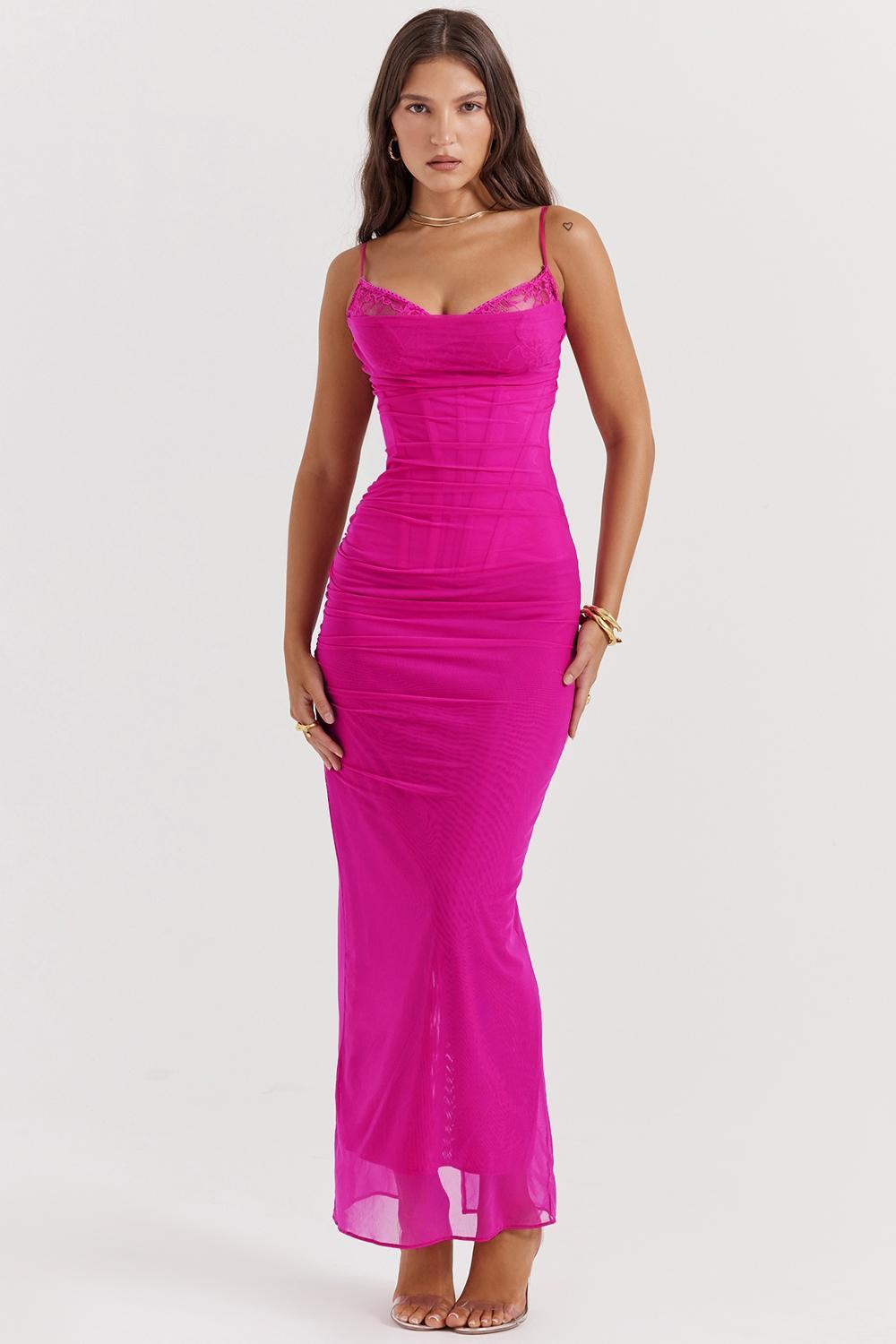 Nalini Fuchsia Maxi Dress Product Image