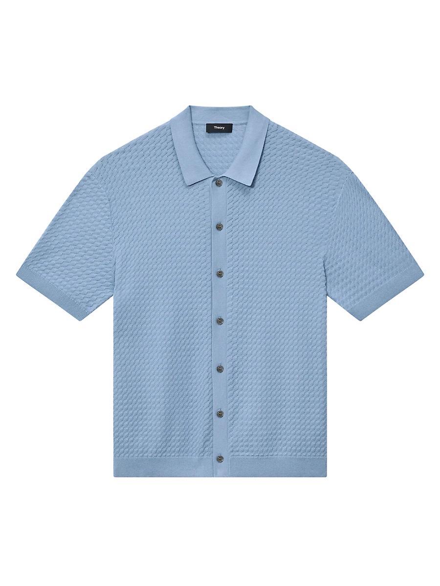 Mens Cairn Tactile Cotton Button-Front Shirt Product Image