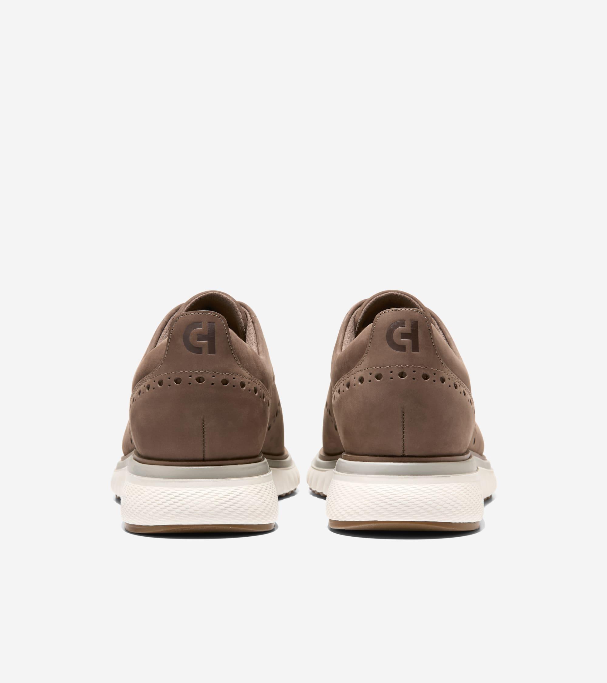 Men's ZERØGRAND Eon Wingtip Oxfords in Gray | Cole Haan Product Image