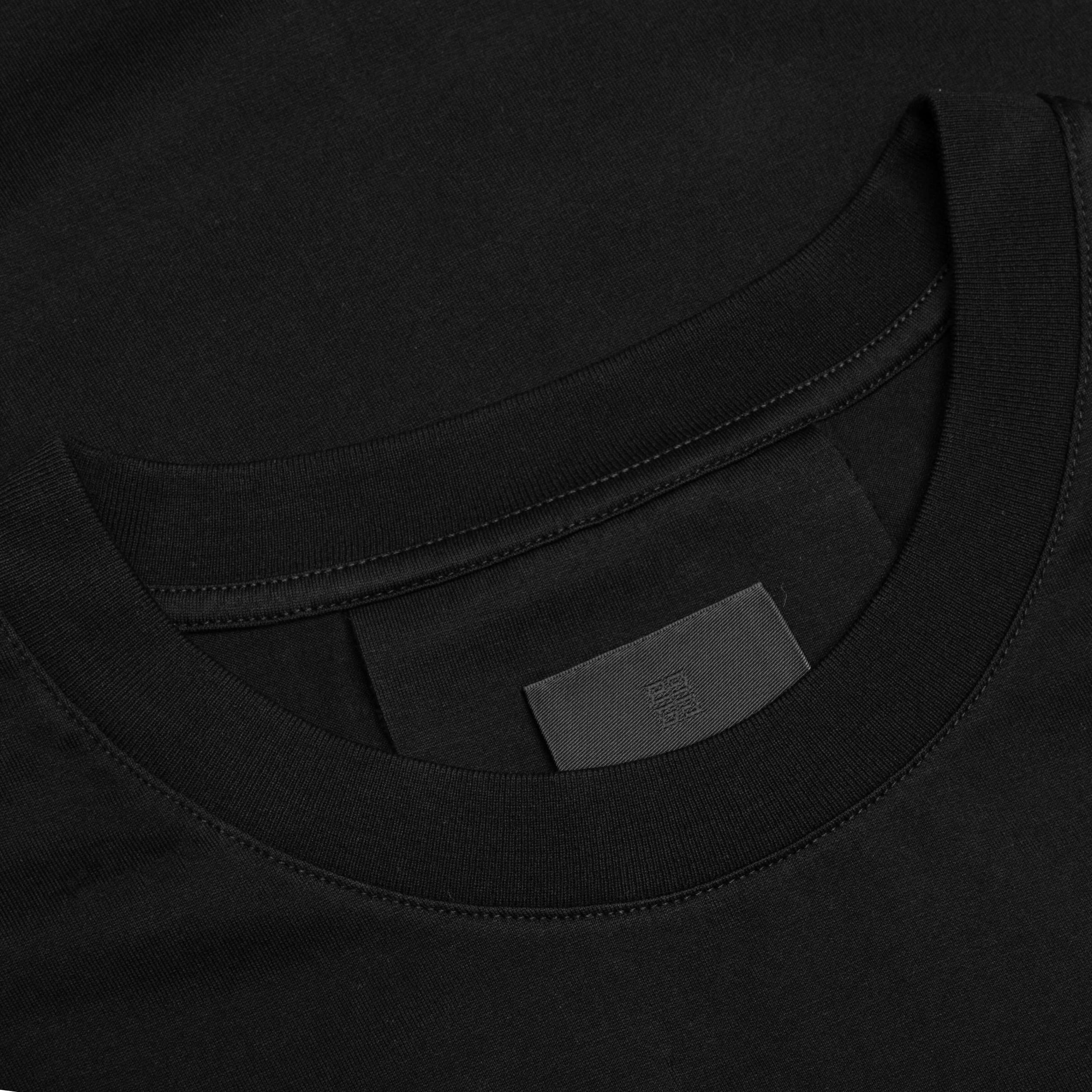 Gros Grain in Cotton T-Shirt - Black Male Product Image