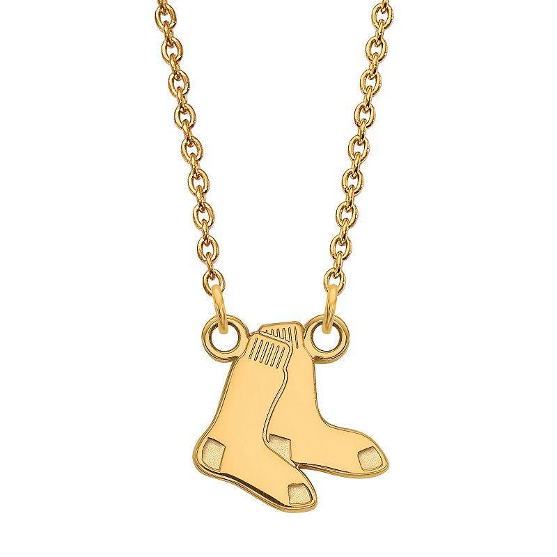 LogoArt Sterling Silver Boston Red Sox Small Pendant Necklace, Women's, Size: 13MM Product Image