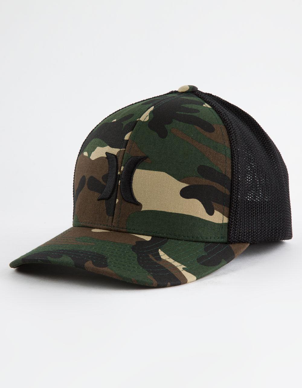 HURLEY Laguna Icon Flexfit Trucker Hat - CAMO Product Image