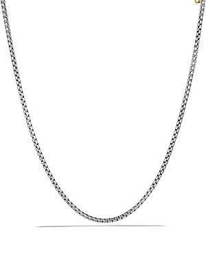 David Yurman Medium Box Chain with Gold, 18 Product Image