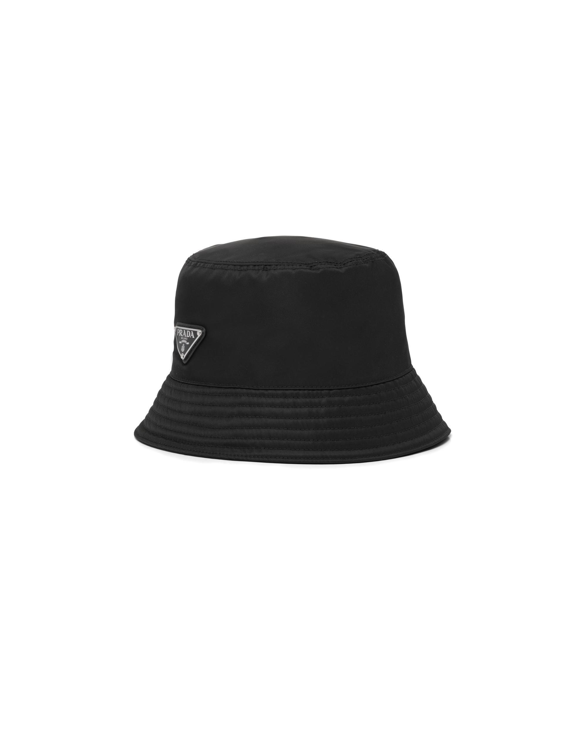 PRADA Logo Bucket Hat In Black   Product Image