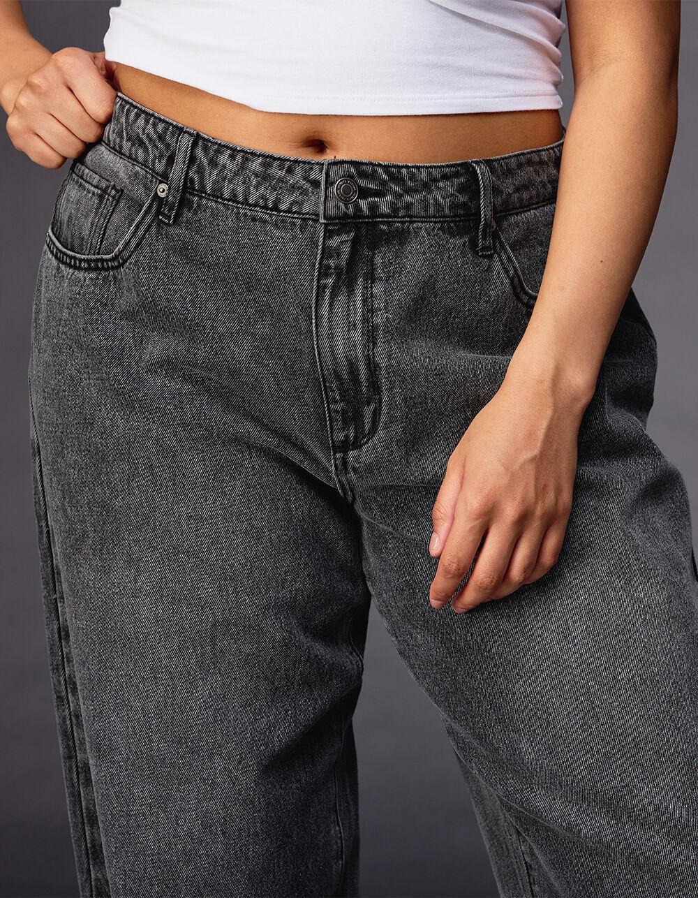 RSQ Womens High Rise Baggy Jeans - MEDIUM WASH Product Image