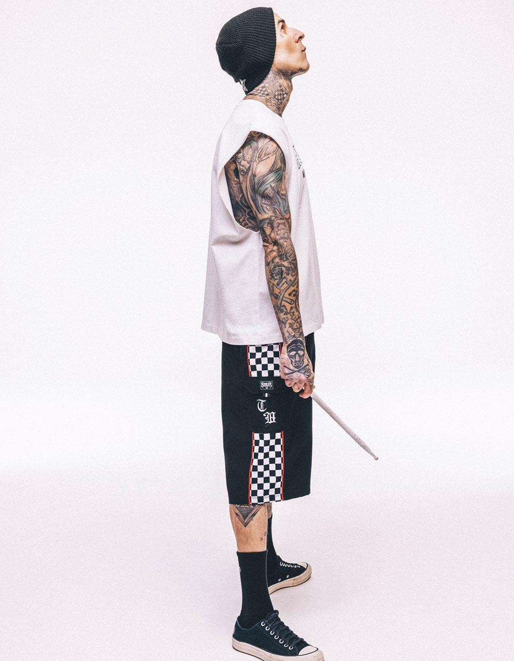 HURLEY x Travis Barker Gothic Mens Boardshorts - BLACK Product Image