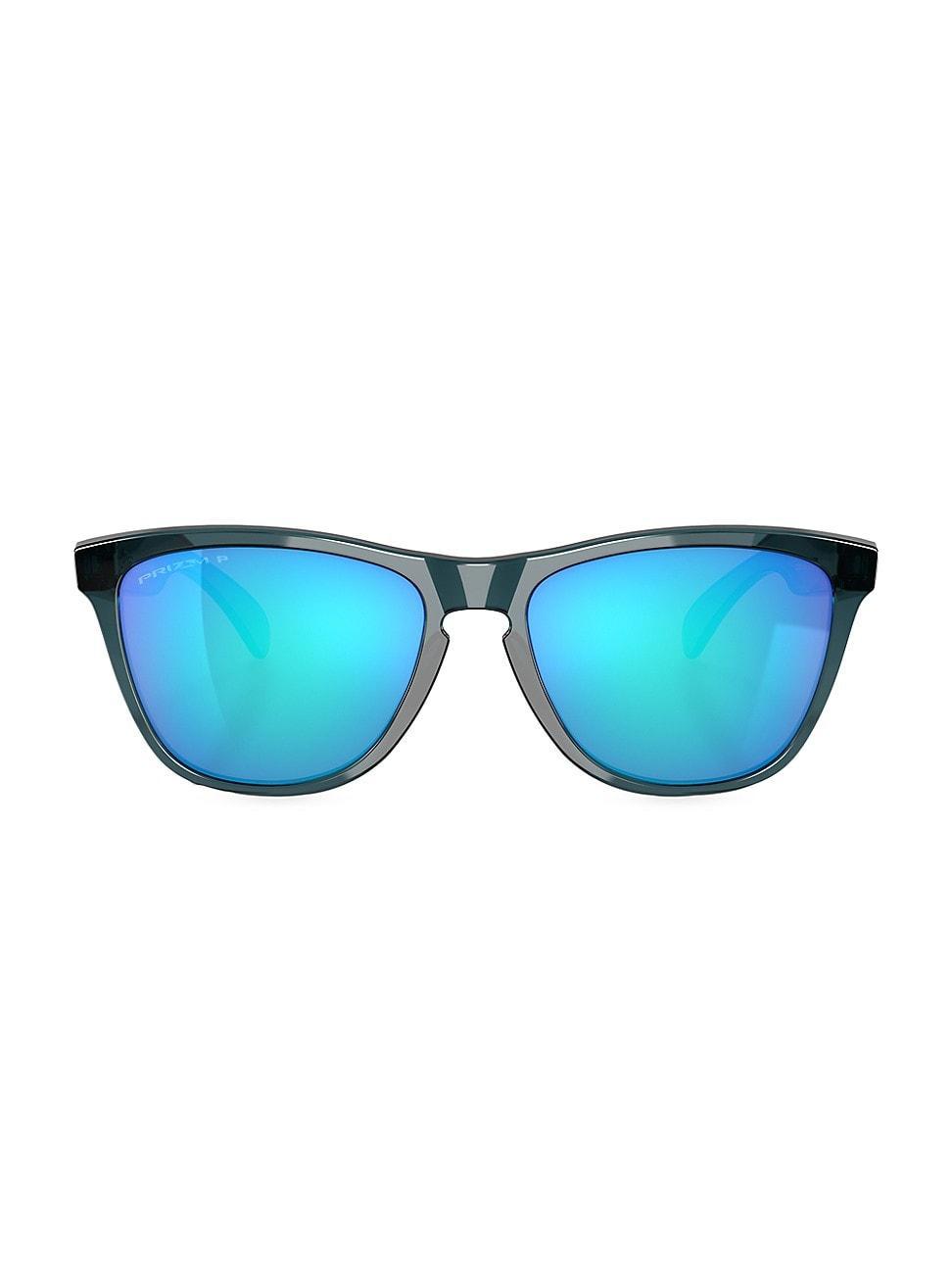 Oakley Unisex OO9013 Frogskins 55mm Square Sunglasses - Matte Black/Prizm Violet Product Image