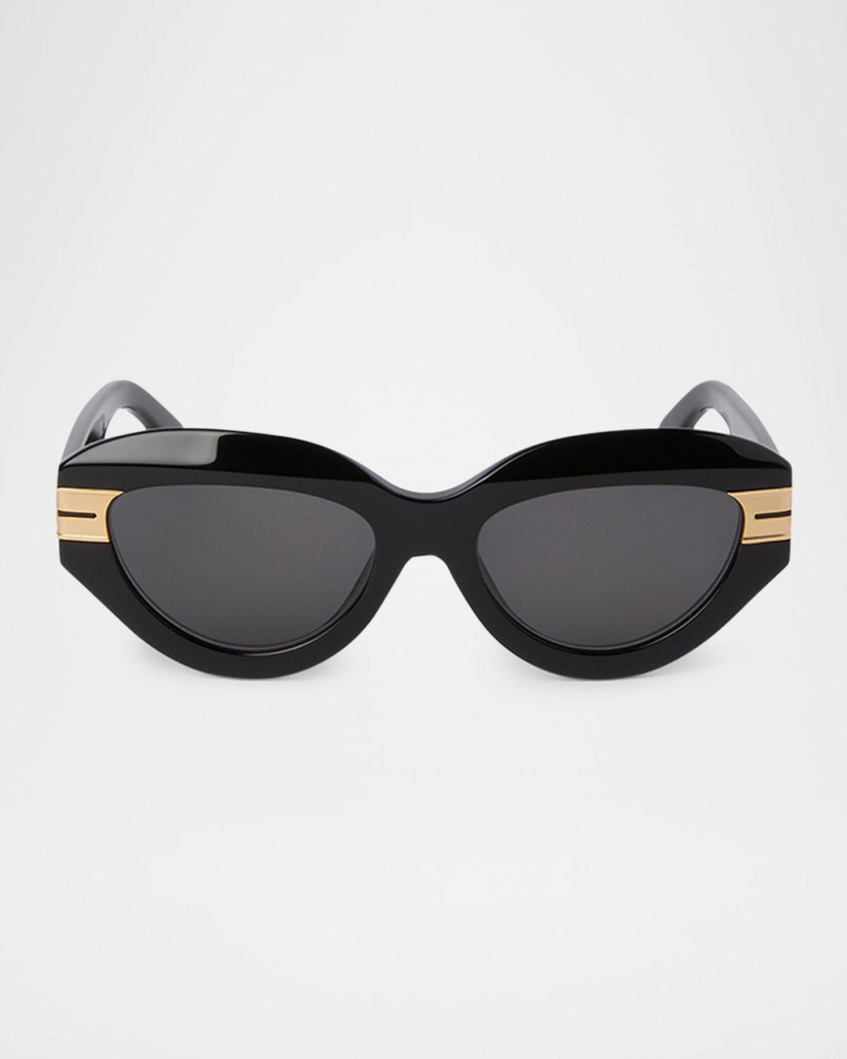 Mens Miracle Acetate and Metal Cat-Eye Sunglasses Product Image