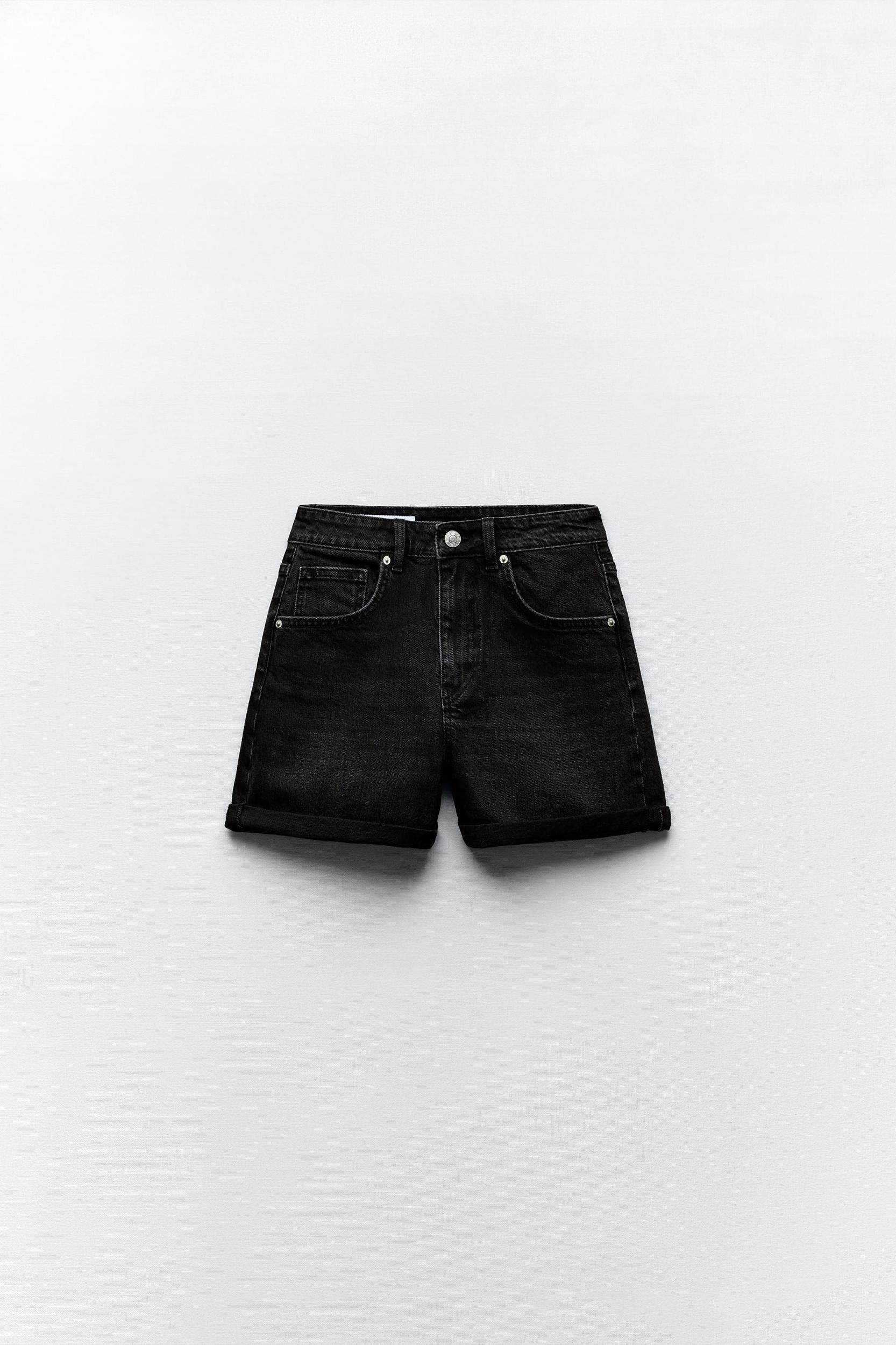 MOM FIT TRF DENIM SHORTS Product Image