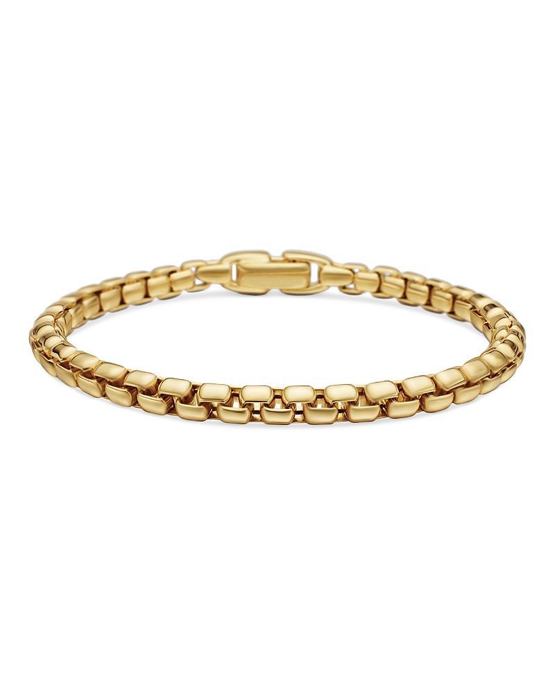 David Yurman Mens Box Chain Bracelet in 18K Gold Product Image