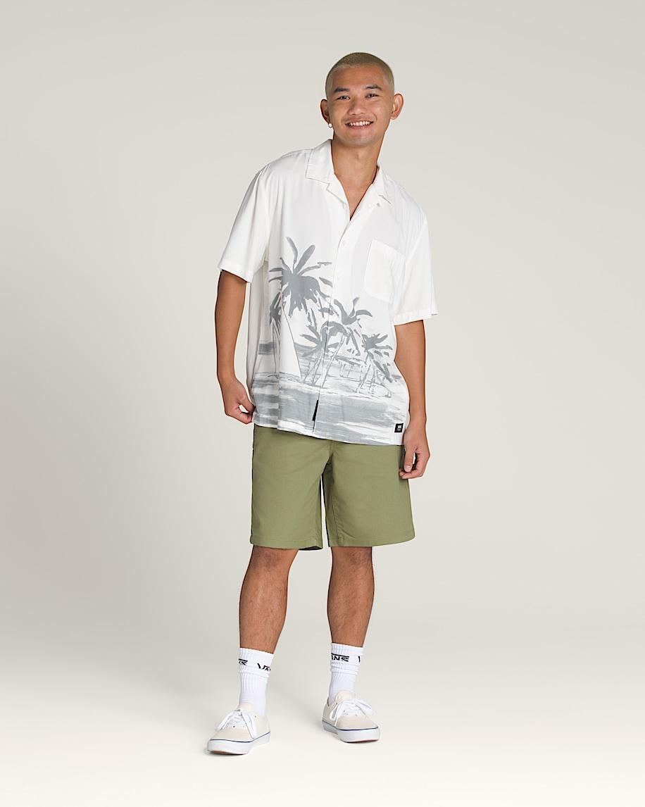 Creswell Woven Shirt in White / Grey| Vans US Product Image