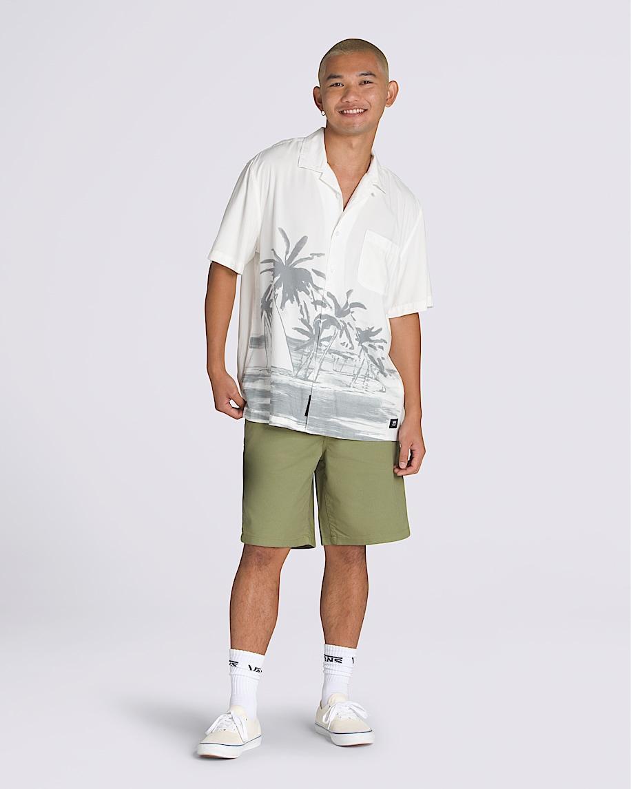 Creswell Woven Shirt in White / Grey| Vans US Product Image