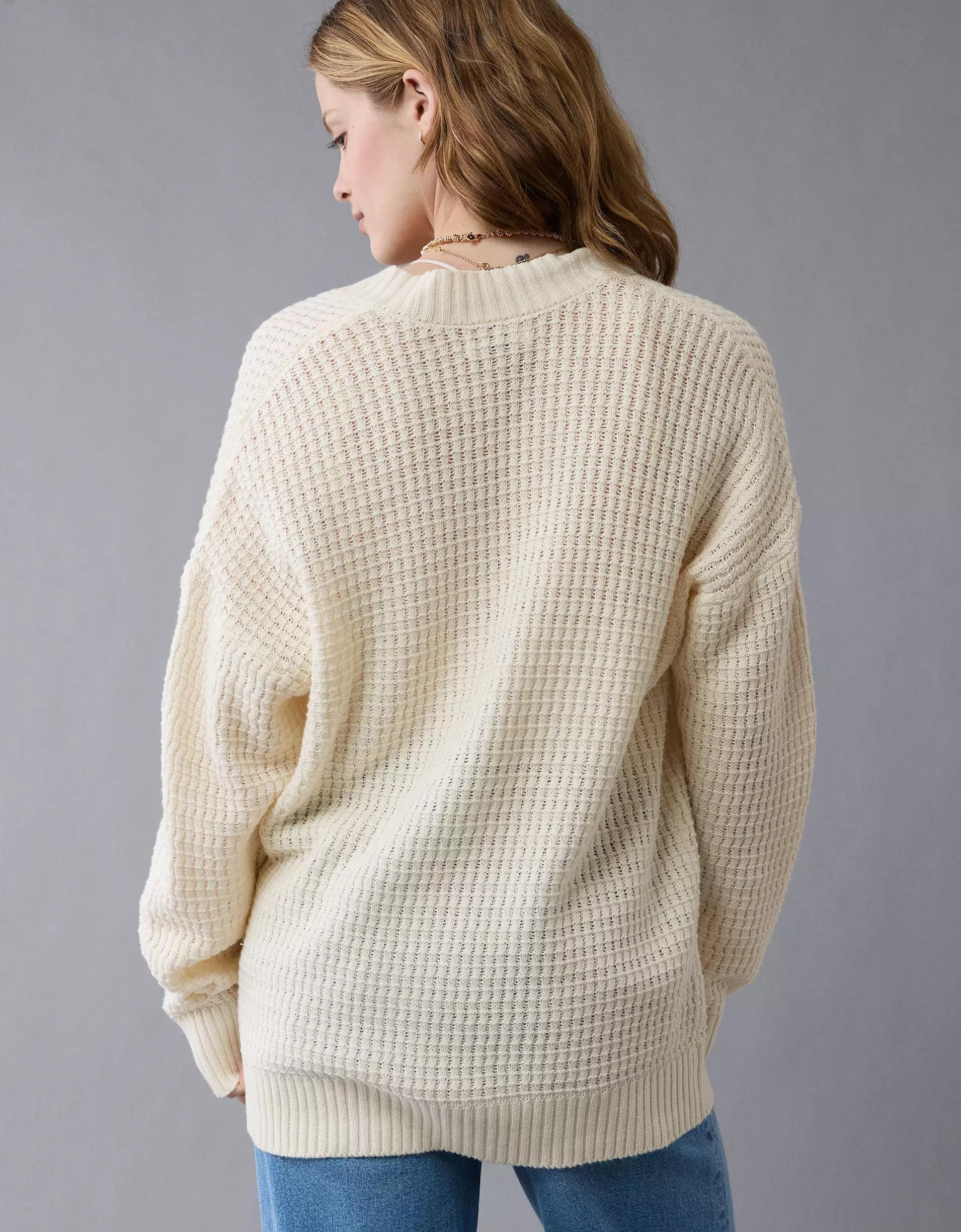 AE Open Knit Cardigan Product Image