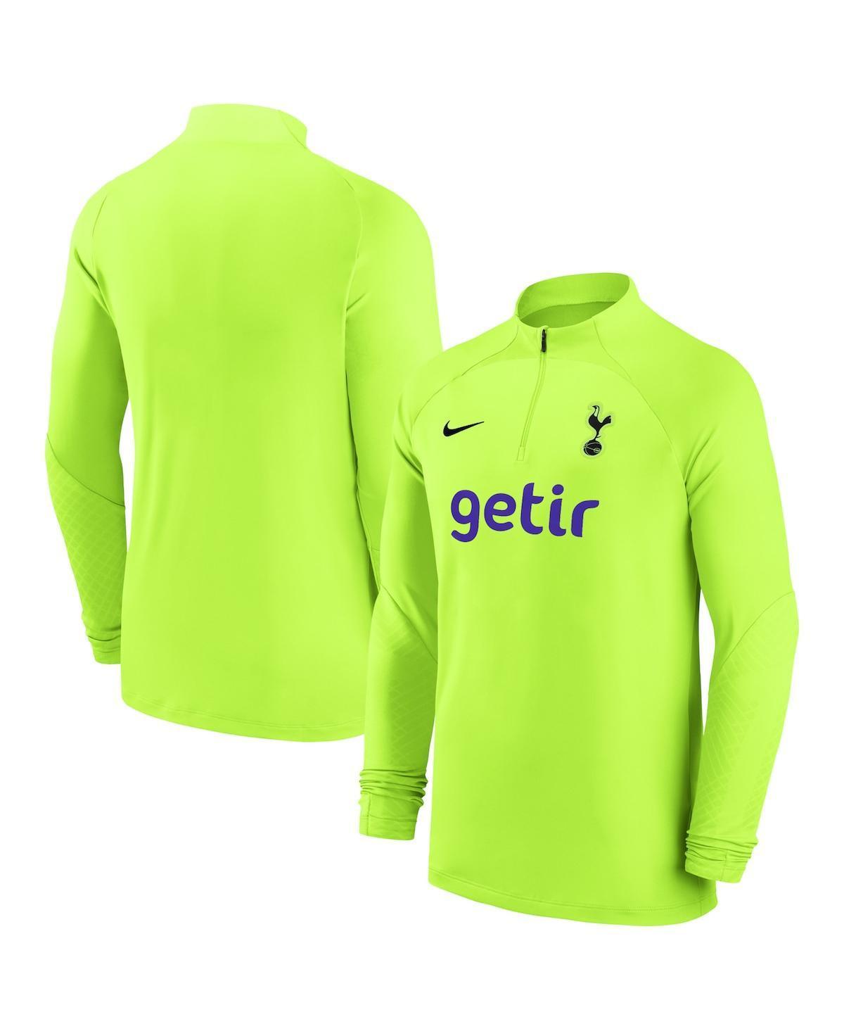 Men's Nike Yellow Tottenham Hotspur 2022/23 Strike Drill Performance Raglan Quarter-Zip Long Sleeve Top, Size: XL, Tot Yellow Product Image