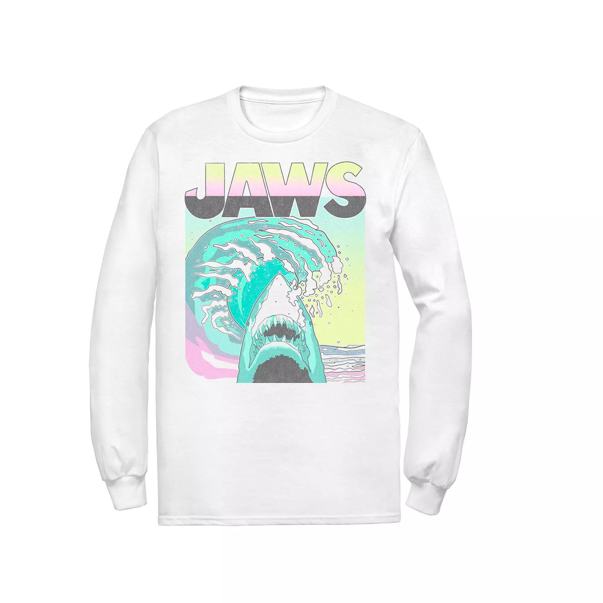 Men's Jaws 80s Jaws Vintage Poster Tee, Size: Medium, White Product Image